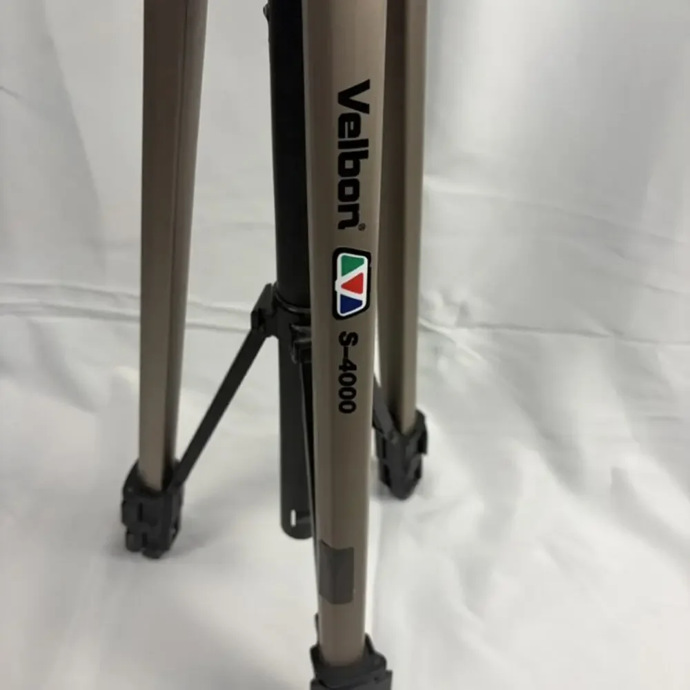 Velbon S-4000 Tripod with PH-156Q Pan-Tilt Head and Quick Release Plate, Used